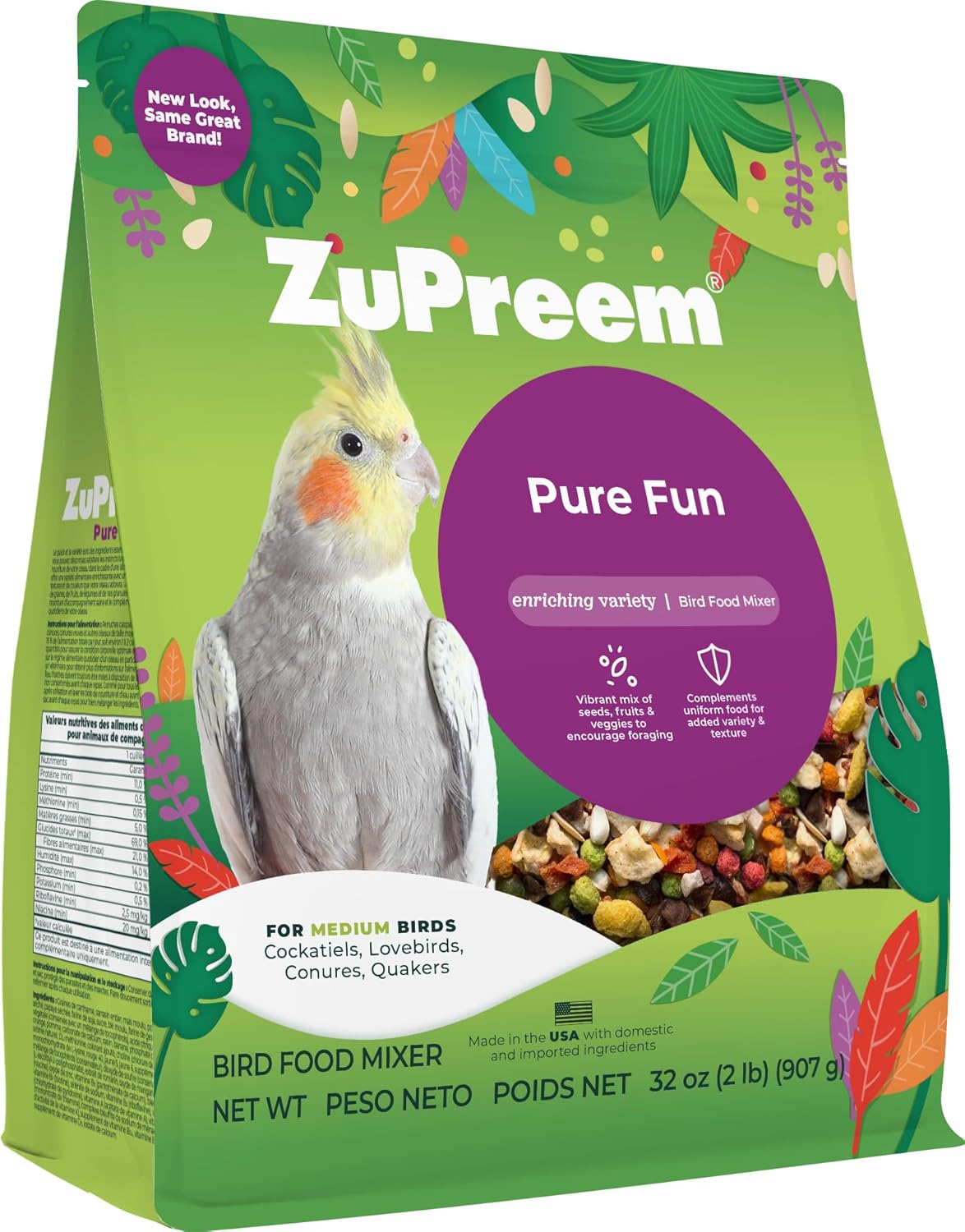 Pure Fun Medium Bird 2lb- Zupreem
