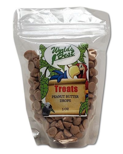 Delicious 5oz Peanut Butter Drops for birds, featuring a tempting cluster of golden, nutty treats ready to delight.