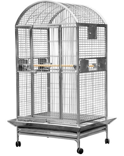 40 x 30 Lg Dome Top Stainless Steel A&E Cage
