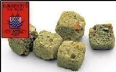 Vibrant pile of Harrison's High Potency Coarse bird food, featuring large, crunchy nuggets ideal for Amazons and Macaws.