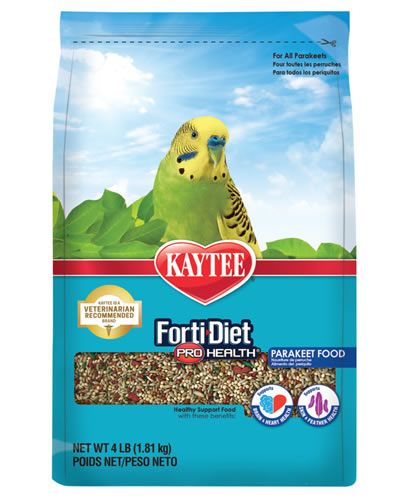 Vibrant mix of seeds and grains in Kaytee Forti Diet Pro Health Parakeet food, packed with nutrients for bird wellness.