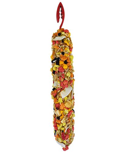 Delicious Smakers fruit treat stick for small animals like hamsters and guinea pigs, packed with vibrant, natural ingredients.