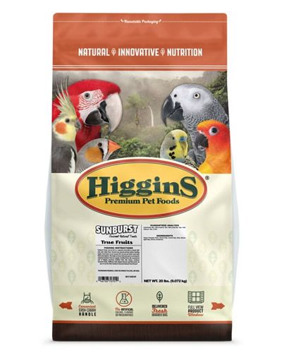 Vibrant mix of Higgins True Fruits with dehydrated pineapple, papaya, raisins, and coconut for a colorful, tasty treat.