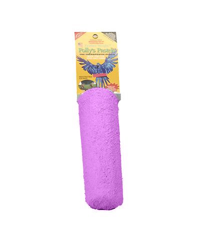 Vibrant Polly's Pastel Pedicure Perch in soft hues, designed for Macaws and Cockatoos to naturally trim nails and beak.