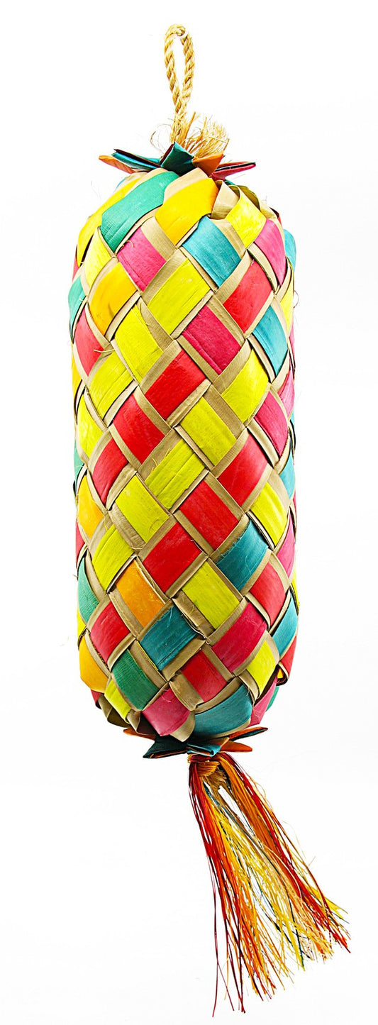 Vibrant Egg Pinata XL hanging with colorful streamers, ready to burst with surprises at your next celebration.