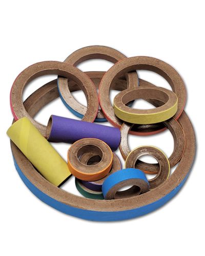 Colorful Bagel Variety Pack Bundle of parchment paper toys in various sizes, perfect for birds to chew and play with.