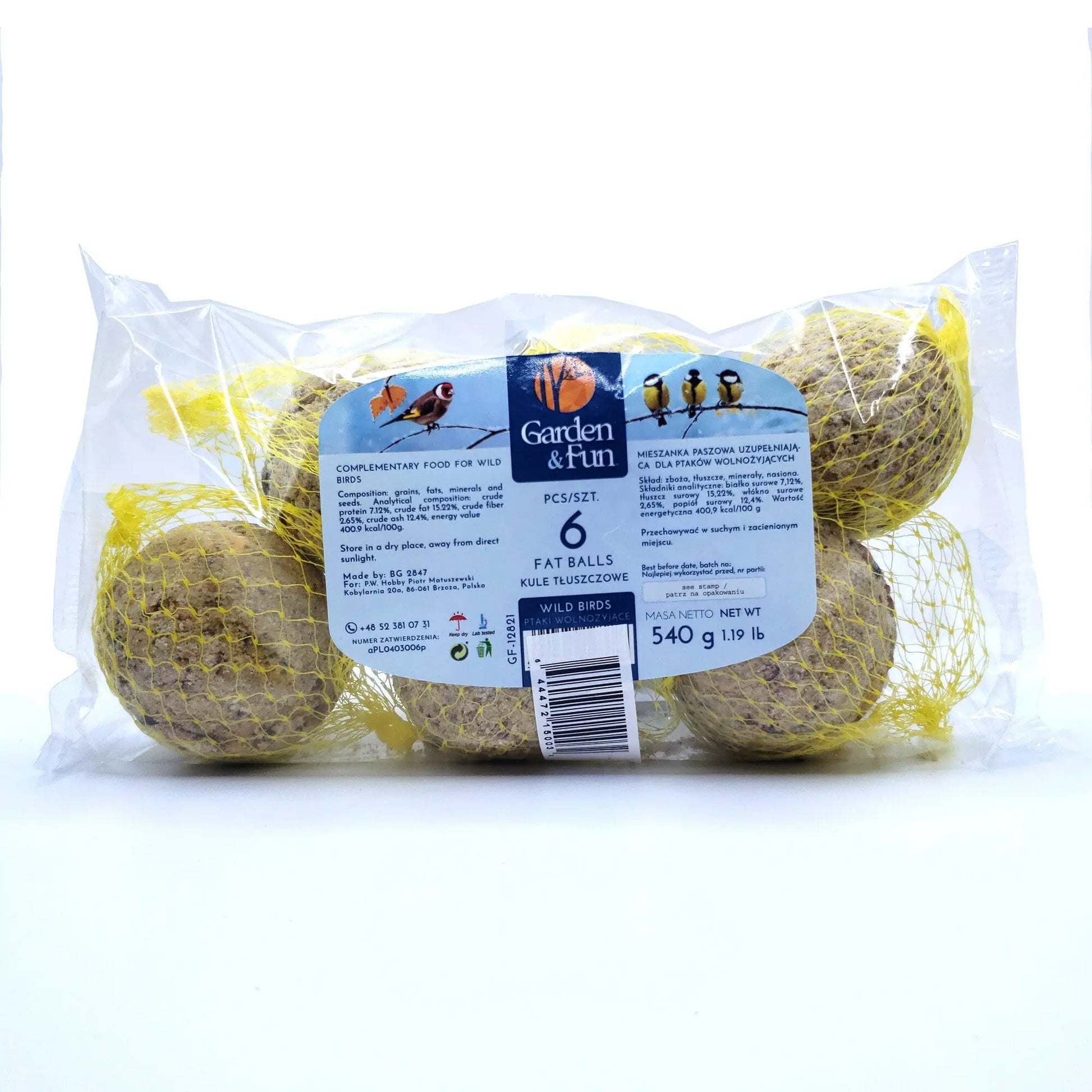 Garden & Fun Suet Balls, 6pk A&E Cage Co