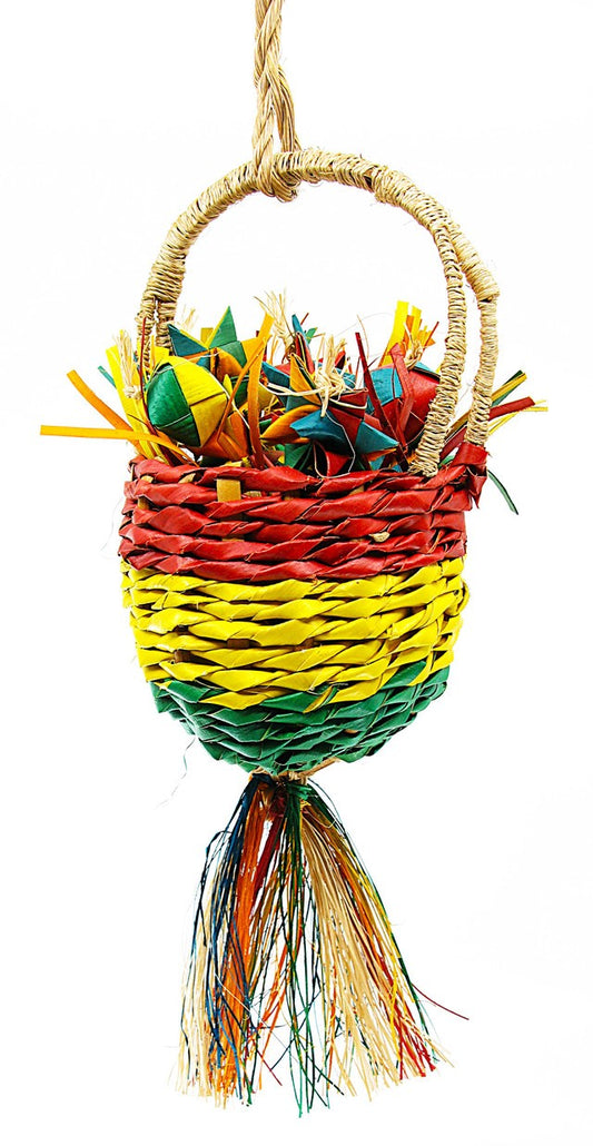 Delightful large goodie basket brimming with an assortment of tasty treats and colorful, thoughtful gifts.