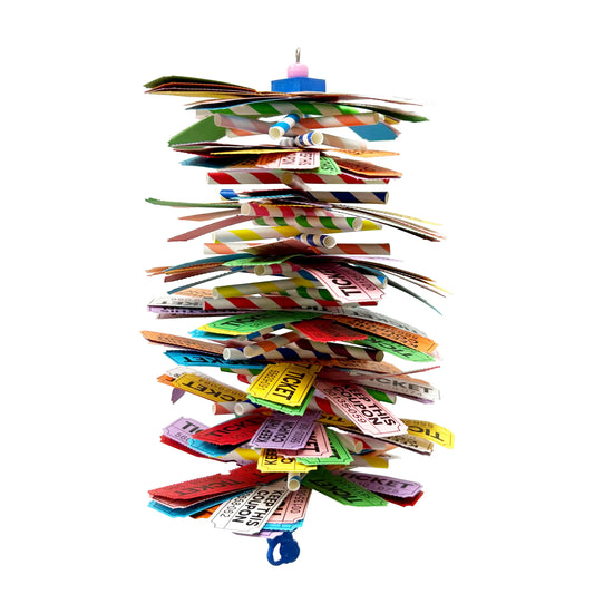 Ticket to Shred - Bird Toy Creations Bird Toy Creations