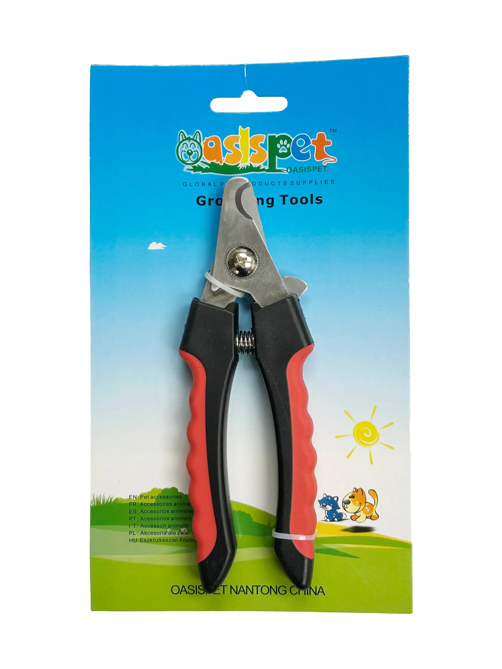 Professional Pet Nail Clippers with Non-Slip Rubber Grip Oasis Pet