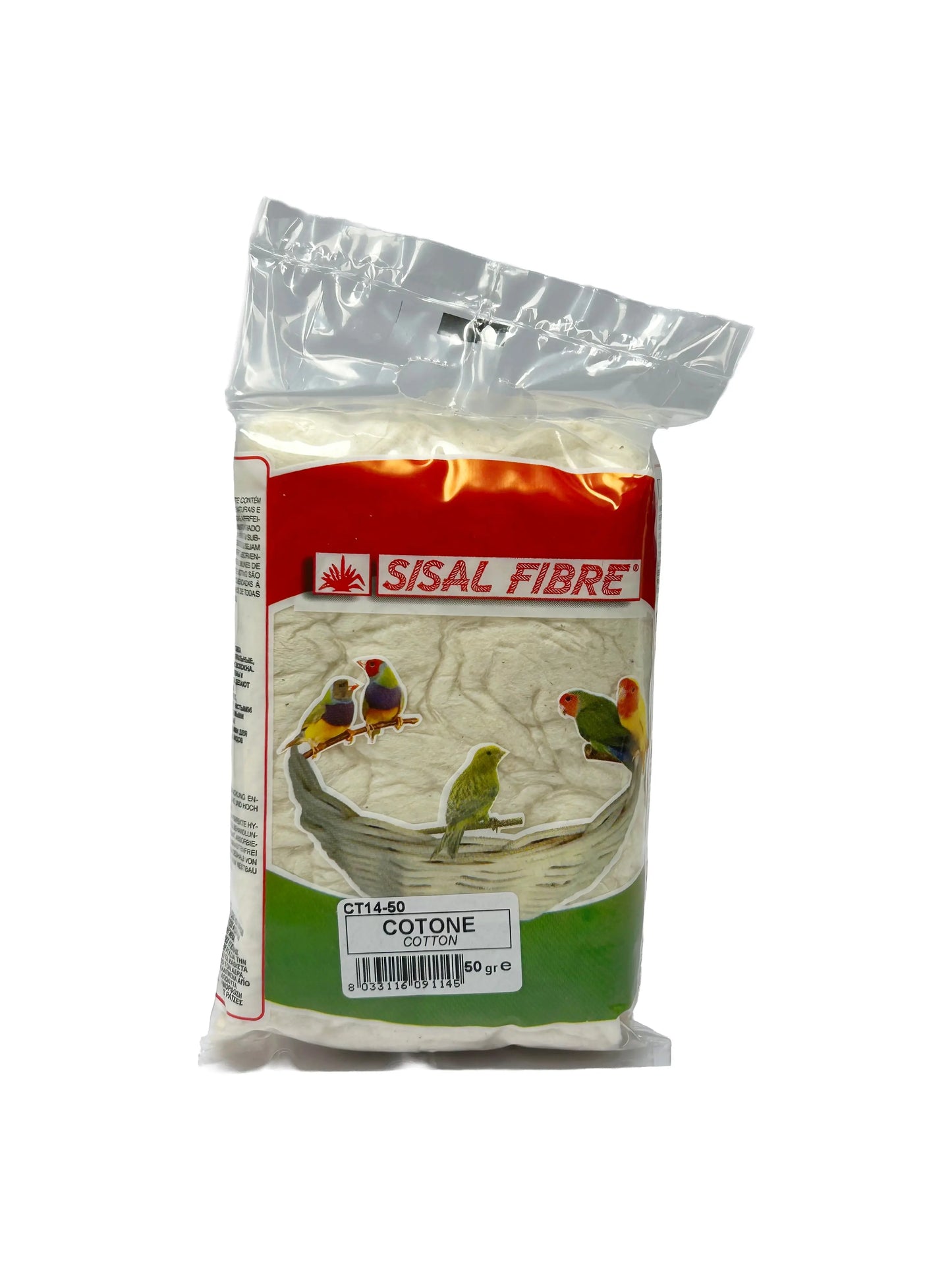 Sisal Fibre Cotton Nesting Material 50g Abba