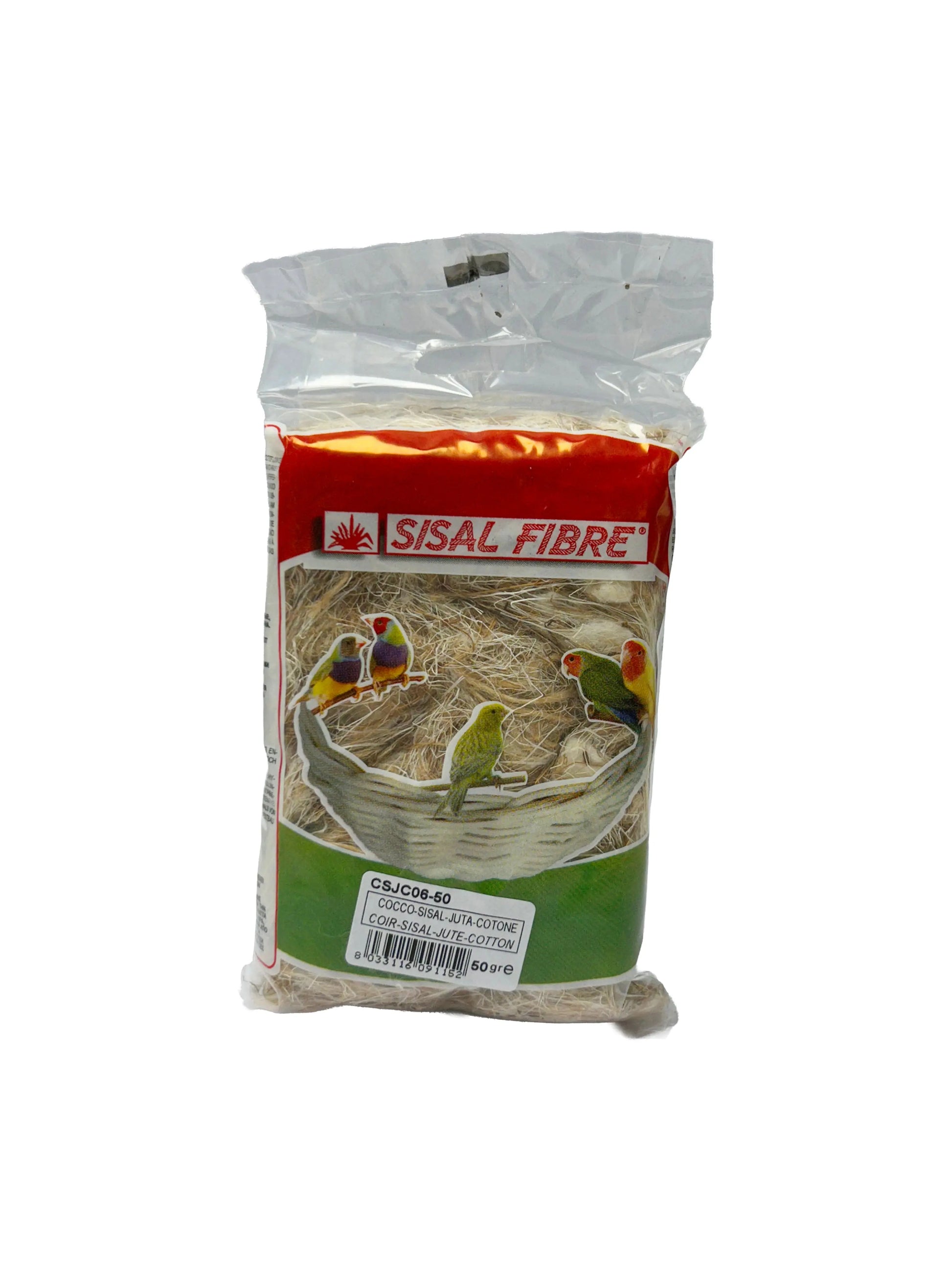 Sisal Fibre Coir-Sisal-Jute-Cotton Mix Nesting Material 50g Abba