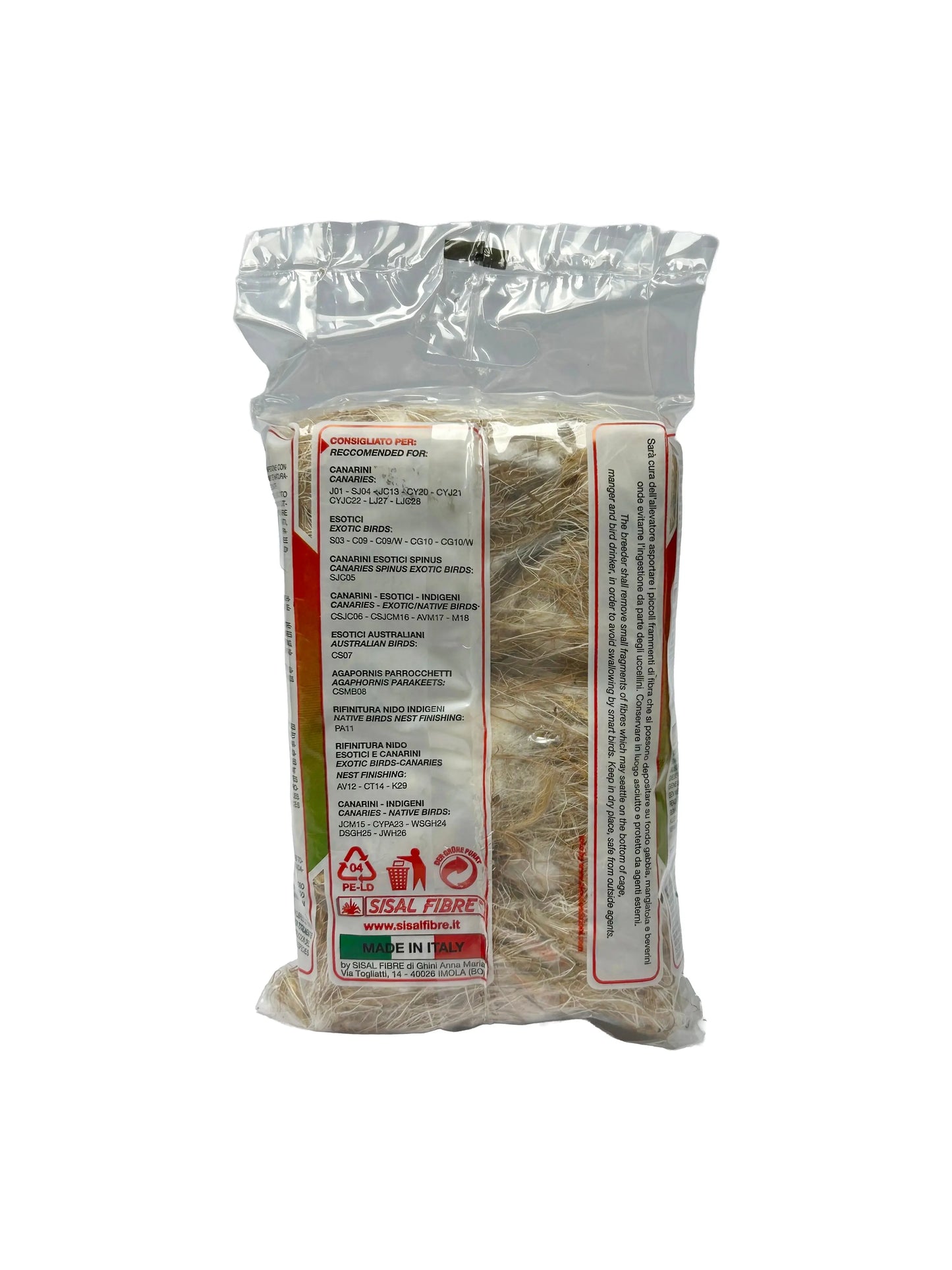 Sisal Fibre Coir-Sisal-Jute-Cotton Mix Nesting Material 50g Abba