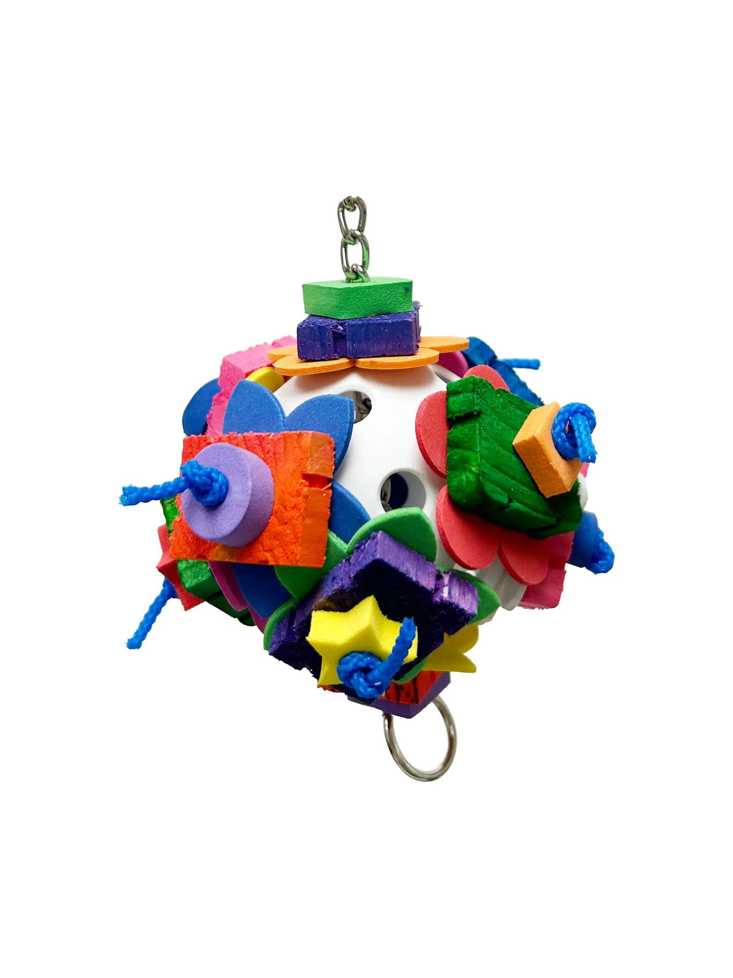 Kaleidoscope Crunch Ball - Bird Toy Creations Bird Toy Creations