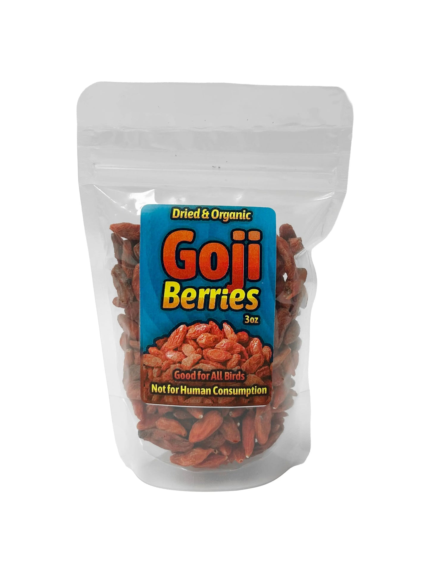 Dried & Organic Goji Berries 3oz MyBirdStore.com