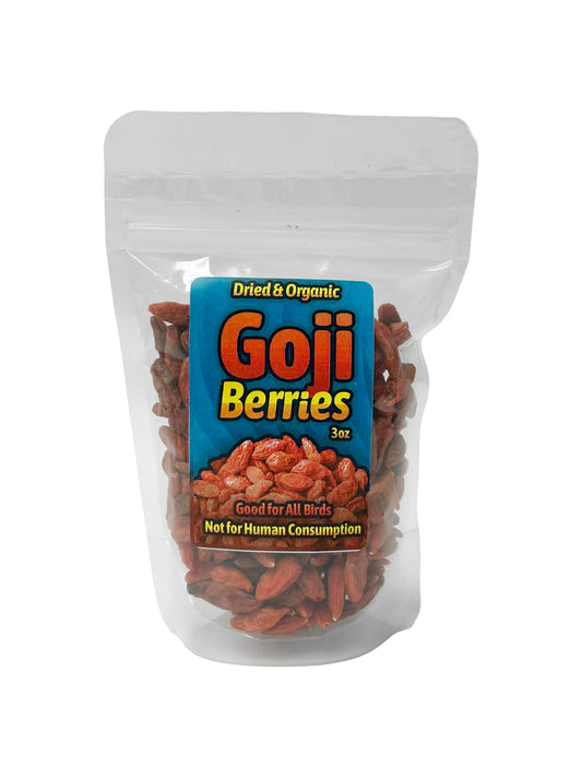 Dried & Organic Goji Berries 3oz MyBirdStore.com