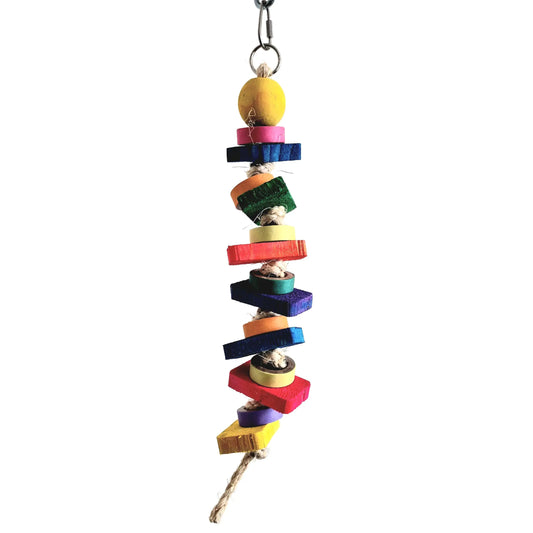 Blocks & Bagels - Bird Toy Creations Bird Toy Creations