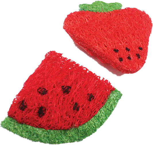 Loofah Strawberry and Watermelon Slice A&E Cage Co