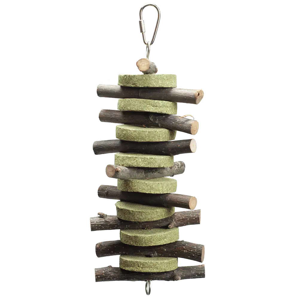 Natural Circle Hay Chew Stackers A&E Cage Co