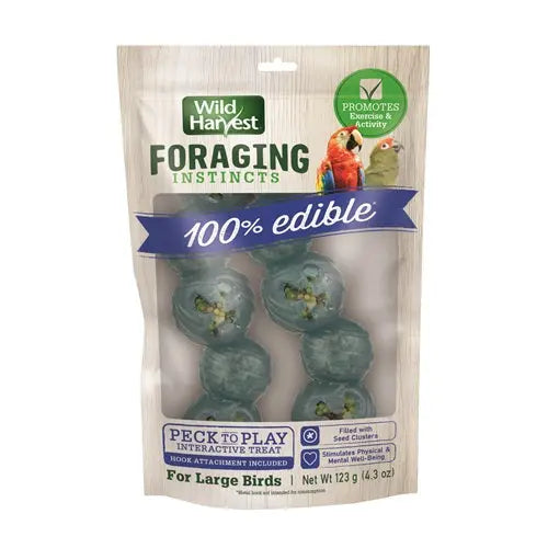 Foraging Instinct Peck to Play Treats, Large, 2 Treats Wild Harvest