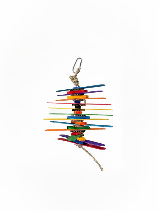 Bamboo chew sticks from Zoo-Max Salto, ideal for birds and small animals, offering a lightweight, 6-inch toy for chewing and play.