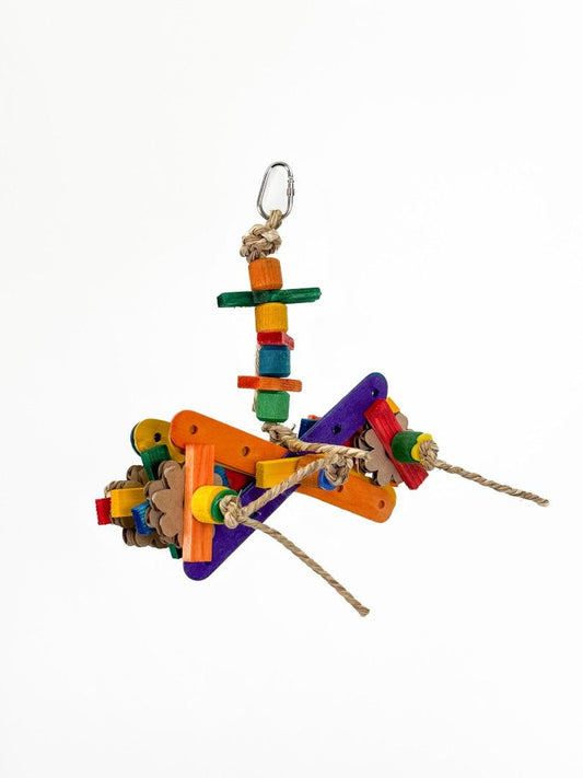 Natural bamboo chew sticks from Zoo-Max, ideal for birds and small animals, measuring 6 inches long for playful chewing.