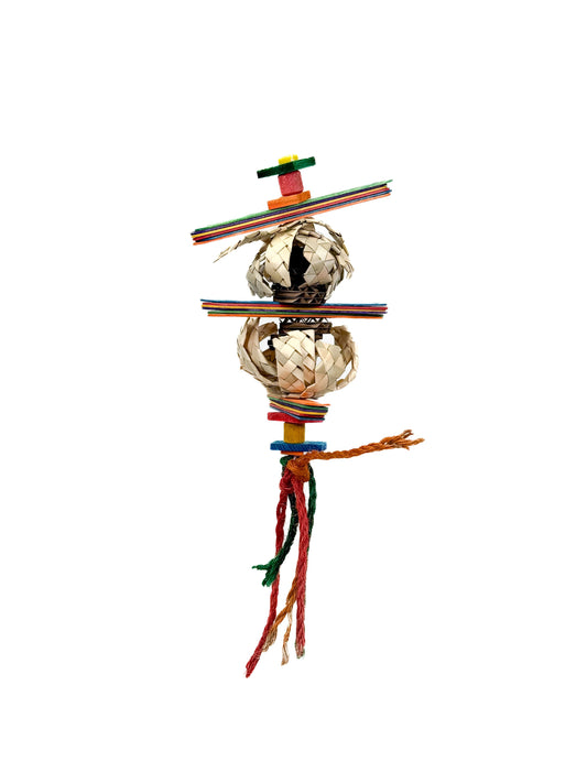 Colorful Zoo-Max Bamboo Chew Sticks, perfect for birds and small animals to chew, play, and inspire creative DIY pet toys.