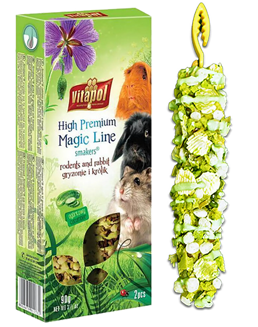 MAGIC LINE - Cucumber Smakers for Small Animals (Twin Pack) A&E Cage Co