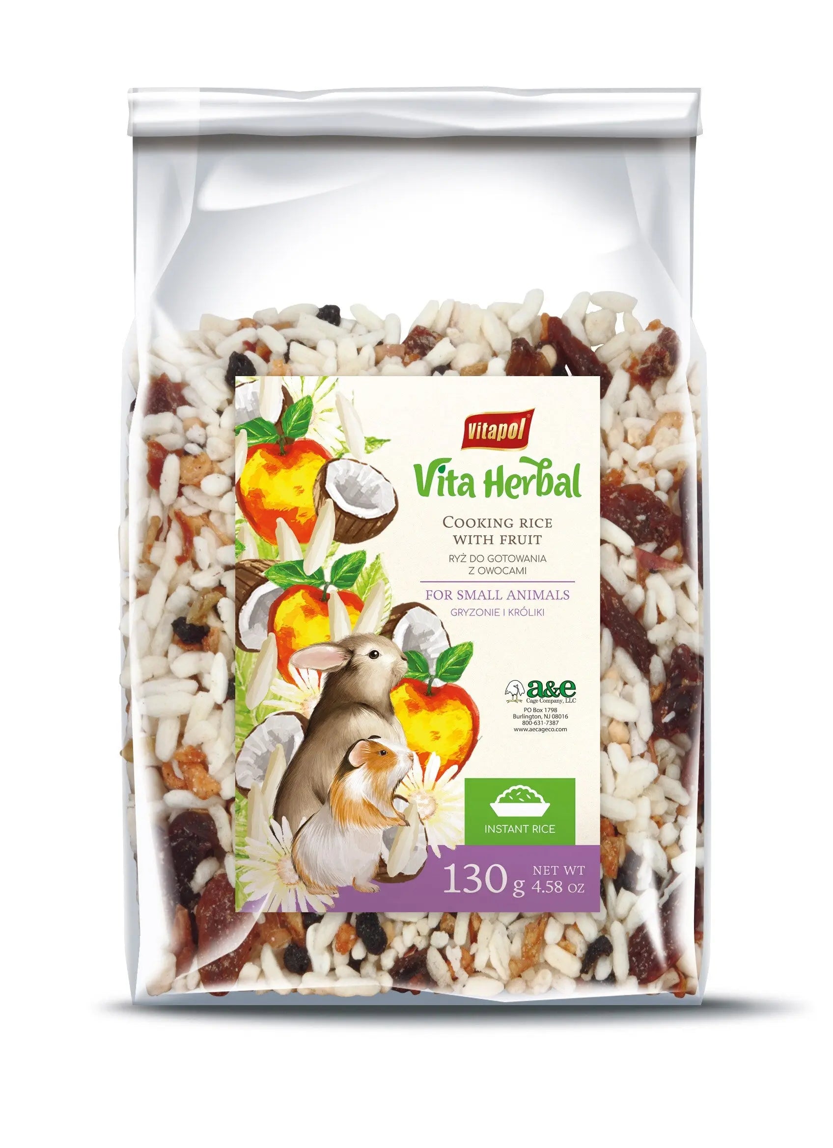 Vita Herbal Rice w/Fruits 130g A&E Cage Co