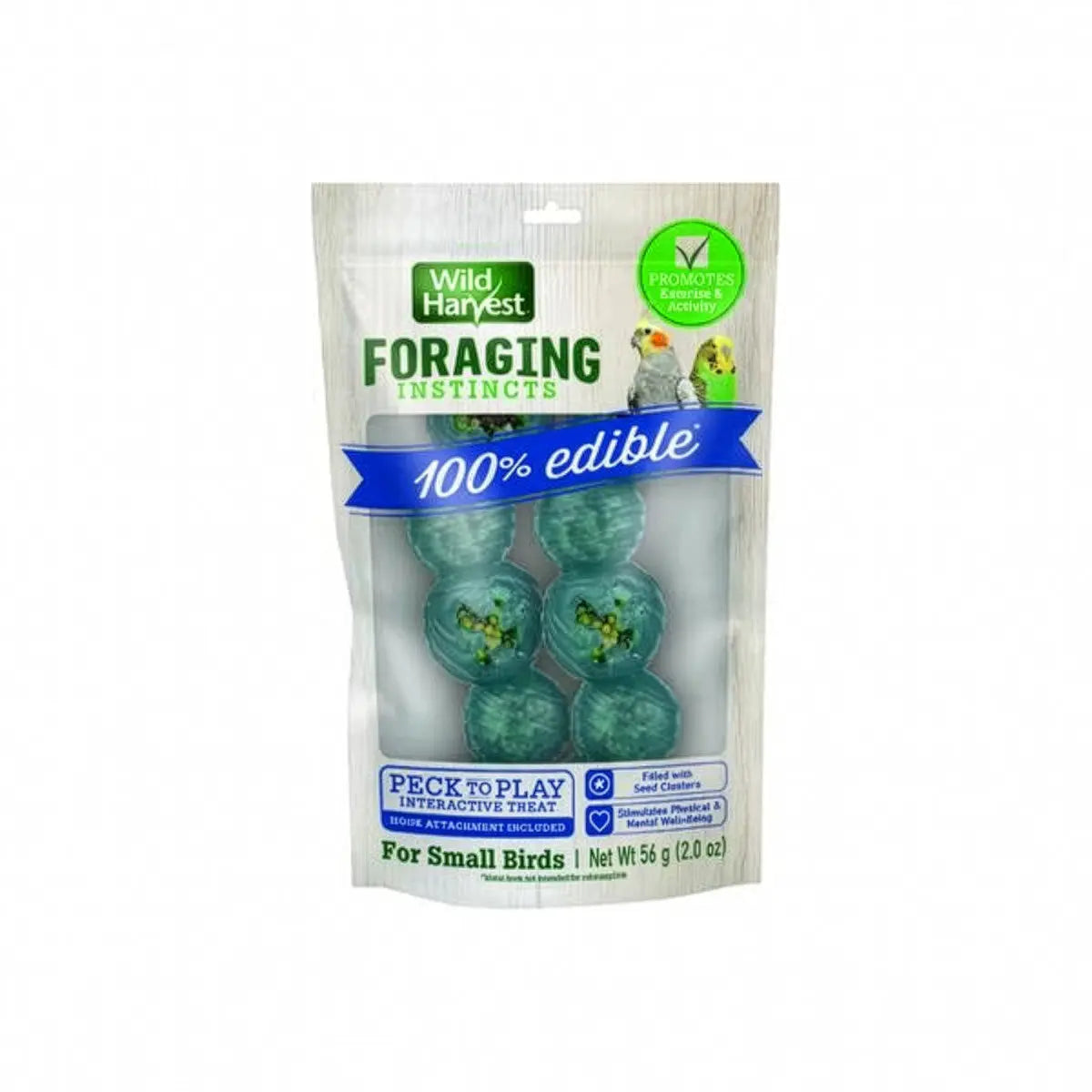 Wild Harvest Foraging Instincts Peck n' Play Interactive Small Bird Treat, 2-oz bag, 2 count Wild Harvest