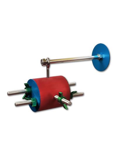 Vibrant Busy Barrel toy for birds, made of durable aluminum and stainless steel, featuring bright colors and interactive wing-nuts.