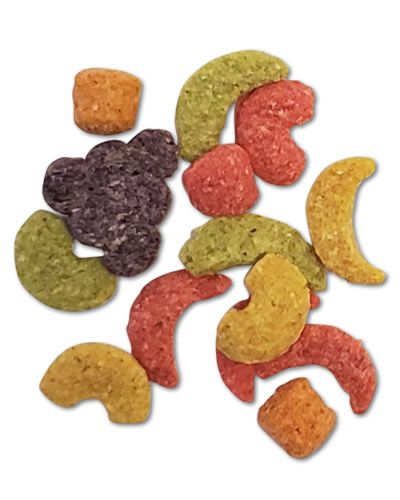 Vibrant Zupreem 17.5lb ML Fruit Blend bird food bag, showcasing a colorful mix of fruit-flavored pellets for medium to large parrots.