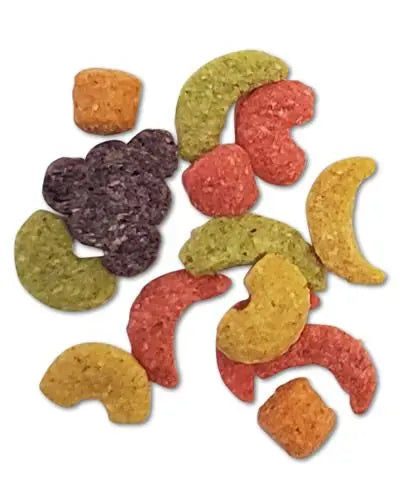 Vibrant Zupreem 17.5lb ML Fruit Blend bird food bag, showcasing a colorful mix of fruit-flavored pellets for medium to large parrots.