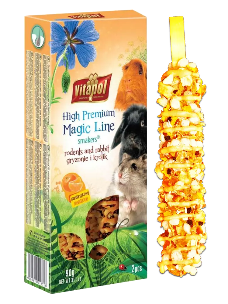 MAGIC LINE - Mandarin Smakers for Small Animals (Twn Pack) A&E Cage Co