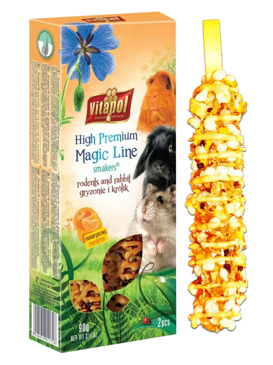MAGIC LINE - Mandarin Smakers for Small Animals (Twn Pack) A&E Cage Co