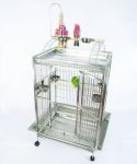 36 x 28 Lg Play Top Stainless Steel A&E Cage