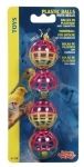 4 Plastic Balls w/ Bells-Living World 