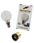 LED UV Blue Bulb With Adapter - Featherbrite 