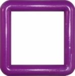 3" Square Hard Plastic Chew Ring