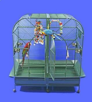 64 x 32 x 62 Double Macaw Stainless Steel A&E Cage
