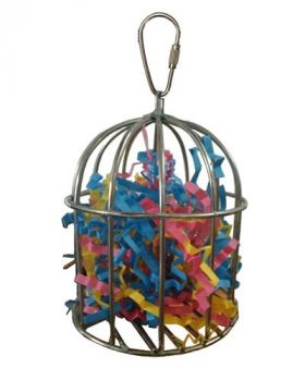 Stainless Steel Treat Cage - Happy Beaks