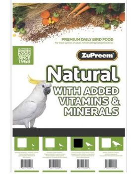 20lb Natural Parrot/Conure Pellets - Zupreem 