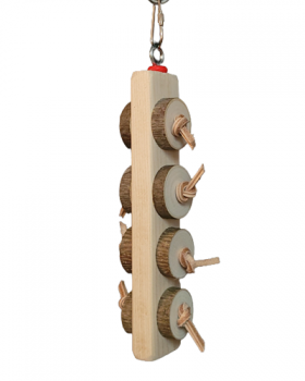 Natural Wall Slice Md - Bird Toy Creations