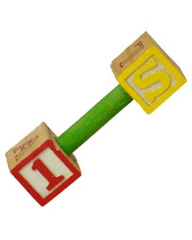 ABC Block Foot Toy - Happy Beaks Made In The USA